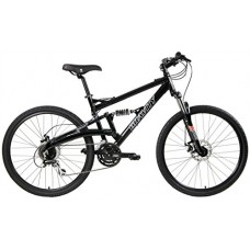 2018 Gravity FSX 1.0 Dual Full Suspension Mountain Bike with Disc Brakes  Shimano Shifting (Black  21in) - B0147MDLVQ